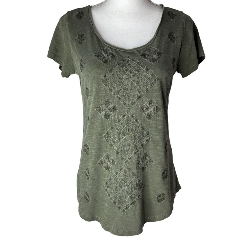 Lucky Brand Olive Short Sleeve T-shirt